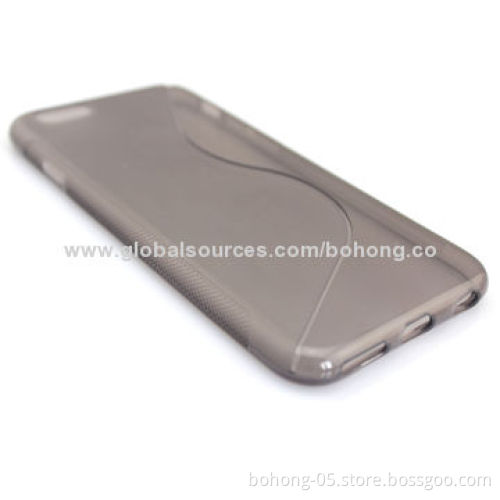 Transparent Graduate Color Water-drop Grain PC Cases for iPhone 6, Different Colors Available